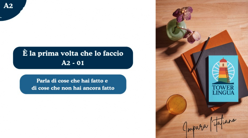 Italian A2 Lesson 01 - &Egrave; la prima volta che lo faccio! (Passato prossimo con gli avverbi)