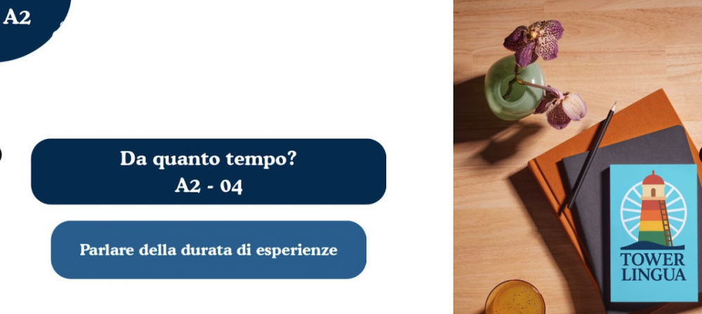 Italian A2 Lesson 04 - Da quanto tempo? (durata: prima di, da e per)